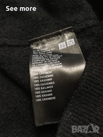 UniQlo мъжки пуловер 100% кашмир L, снимка 5 - Пуловери - 52816655