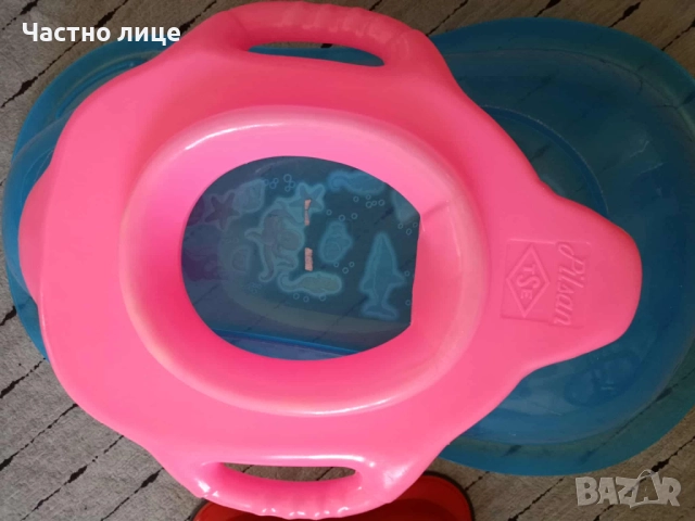 Лот - Бебешко корито, стълбичка, преходник за тоалетна, гумени и плюшени играчки, глицеринов сапун, снимка 8 - За банята - 51630684