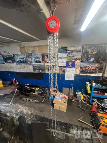 Талия 1 тон 3 метра верига ръчна лебедка, снимка 3 - Индустриална техника - 53429284