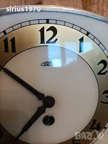 стенен часовник прим 1957 година произведен работещ предлага се без ключ, снимка 3 - Стенни часовници - 49880841