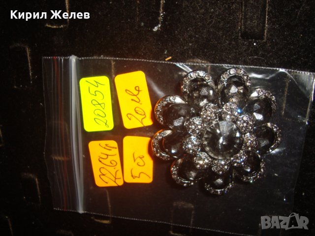 КРИСТАЛНА СКЪПОЦЕННА АРТ БРОШКА - ЦВЕТЕ 20854, снимка 5 - Други - 33792337