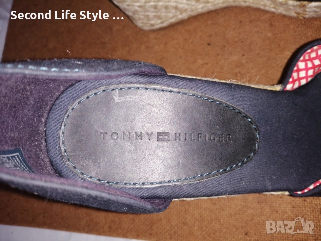 № 38 Tommy Hilfiger оригинални дамски еспадрили сандали на платформа, естествена кожа, снимка 12 - Сандали - 53111577