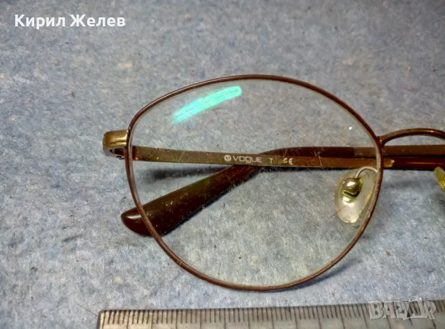 VOGUE Маркови ВИНТИДЖ ФЕШЪН ХЕЛИОМАТИК ОЧИЛА с ДИОПТЪР и ПОЗЛАТЕНА РАМКА 47789, снимка 3 - Слънчеви и диоптрични очила - 47528628