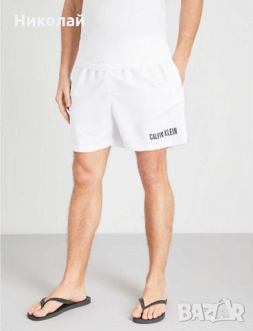 Calvin Klein ID Intense Power Double Waistband Swim Shorts, снимка 15 - Бански - 33994369