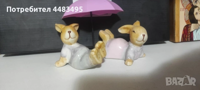 Порцеланови зайчета , снимка 6 - Декорация за дома - 53402777