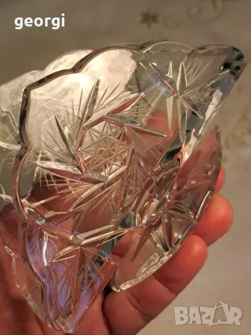 кристален салфетник Bohemia 23/5, снимка 2 - Аксесоари за кухня - 49341259