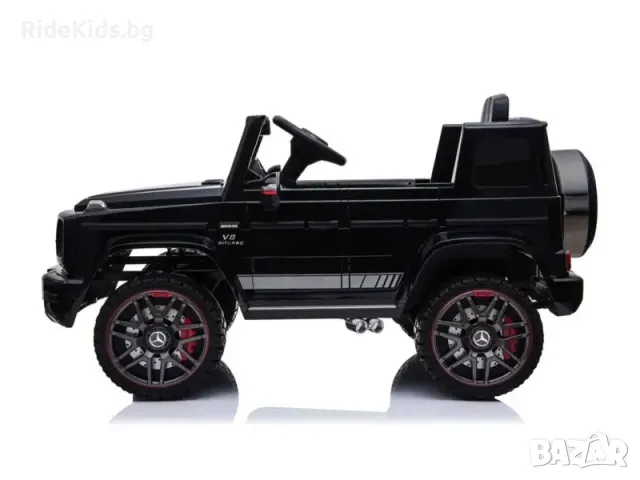 Mercedes G63 12V – Детски акумулаторен джип, Черен, EVA гуми, снимка 4 - Детски велосипеди, триколки и коли - 50038132