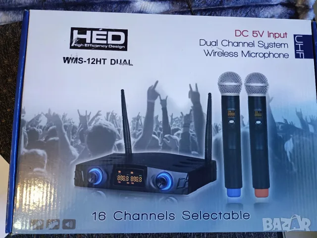 продавам безжични микрофони HED -WMS-12dual, снимка 6 - Микрофони - 55705766