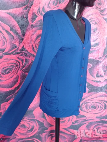 Турско синя памучна жилетка М, снимка 3 - Жилетки - 51342749