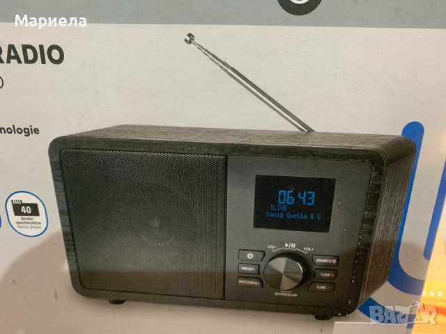  DAB+/FM радио с Bluetooth технология