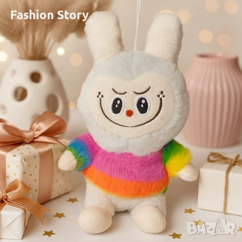 Очарователна плюшена играчка Лабубу – 25 см, снимка 2 - Плюшени играчки - 51630965