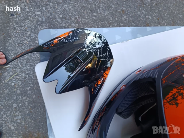 Комплект каска за мотокрос, размер S, снимка 4 - Спортна екипировка - 50828669