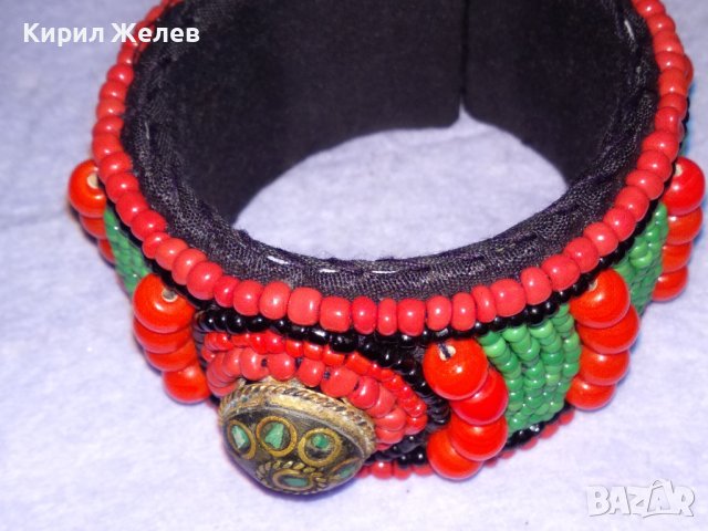 СТАРИННА МЪНИСТЕНА БЕРБЕРСКА ЕТНО ГРИВНА РЯДКА РЪЧНА МАЙСТОРСКА ИЗРАБОТКА с ЕСТЕСТВЕН ТЮРКОАЗ 23541, снимка 16 - Антикварни и старинни предмети - 41202036