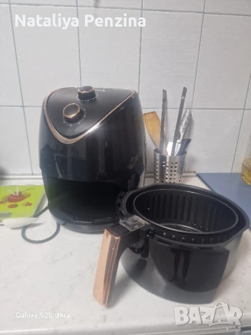 Фритюрник с горещ въздух Voltz V51980I, 1400W, 4.5 l, 80-200 C, Таймер, снимка 7 - Фритюрници - 50767580