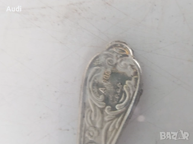 Сервиз посребрени прибори тегло 849 грама вилици, Лъжици ножове хранане маркирани сребро проба 800 I, снимка 2 - Антикварни и старинни предмети - 53396967