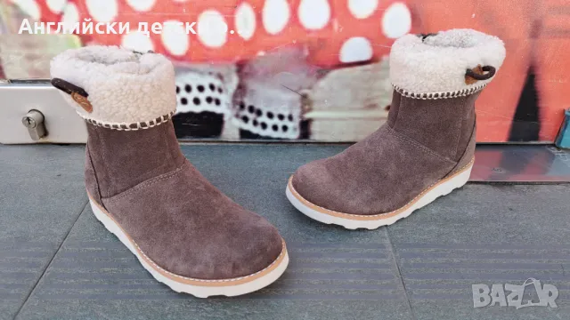Английски детски боти-Clarks,естествена кожа, снимка 4 - Детски боти и ботуши - 48528601