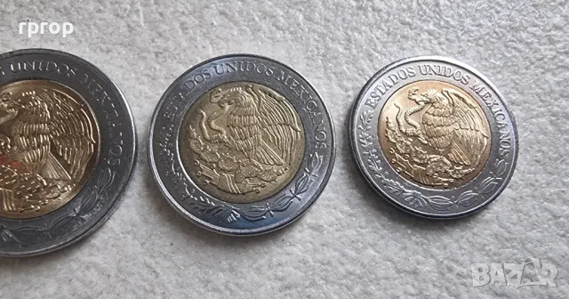 Мексико. 
1, 2, 5 , 10 мексикански песо.
Нови ., снимка 7 - Нумизматика и бонистика - 49408851