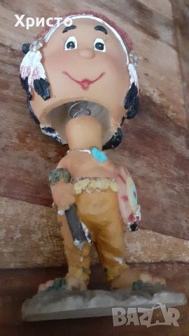 фигура млад индианец с мърдаща глава, декорация, снимка 3 - Статуетки - 41974392