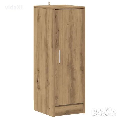 vidaXL Шкаф за обувки, дъб артизан, 32x35x92 см, инженерно дърво