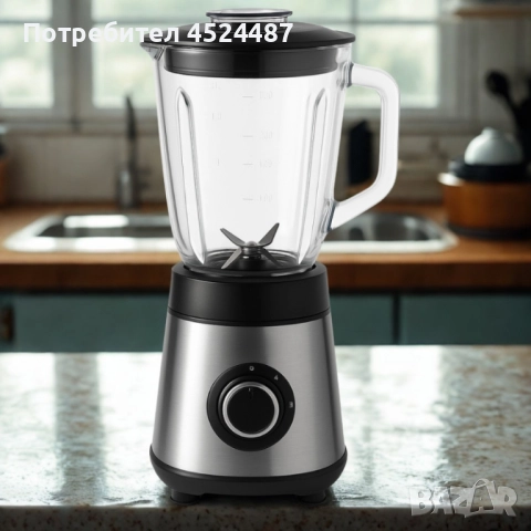 Блендер Muhler, 500W, 1.5 л, стъклена кана, снимка 2 - Блендери - 52345596