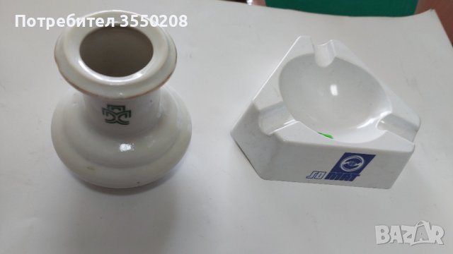 Вазичка порцелан,  пепелник