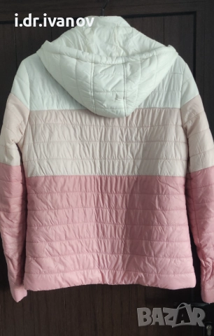 цветно яке с качулка Nature, снимка 2 - Якета - 52429077