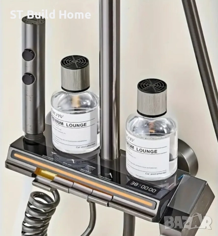 Луксозен Комплект Душове с Медна Душова Глава и Цифров Термостат – ТОП Качество!, снимка 4 - Душове - 51625632