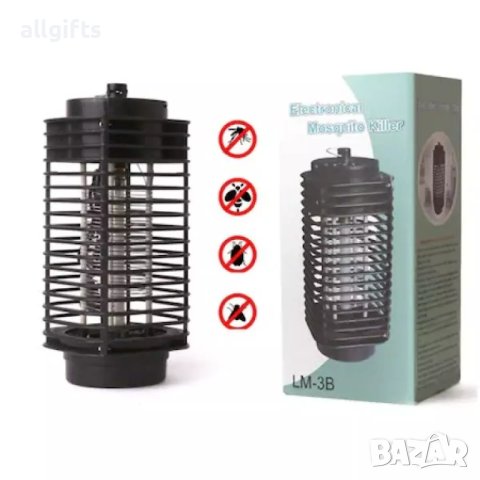 Ултравиолетова лампа против комари и други насекоми LM-3B, UV Lamp, Черна, снимка 3 - Други стоки за дома - 41185798