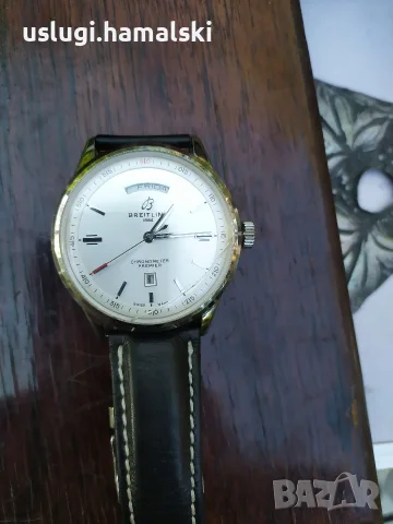 Механичен ръчен часовник Breitling автомат, снимка 2 - Мъжки - 55774087