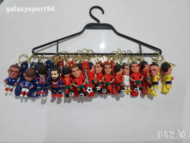 Футболни Ключодържатели Роналдо Меси Неймар Мбапе Фигурка с Ключ 12см
