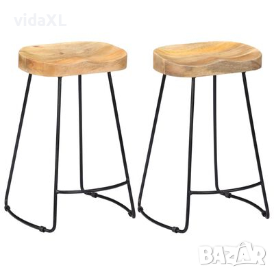 vidaXL Gavin бар столове, 2 бр, мангово дърво масив(SKU:247837