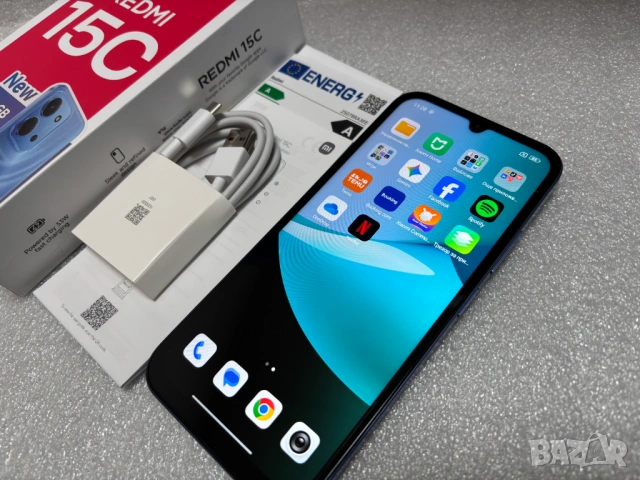 Като нов! Смартфон Xiaomi Redmi 15C, 8GB, 128GB, Moonlight Blue, снимка 2 - Xiaomi - 53163145