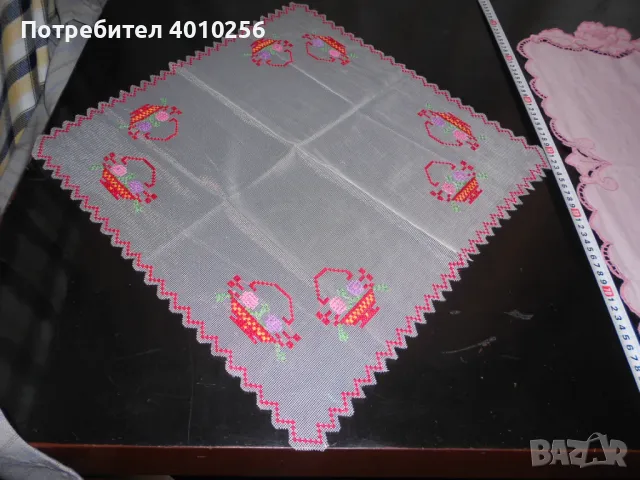 2 БРОЯ АНТИКВАРНИ КАРЕТА БРОДИРАНИ НОВИ, СУПЕР ЕВТИНО!, снимка 4 - Декорация за дома - 48322749