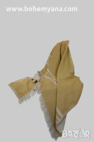 Одеяло лен и памук - горчица, снимка 5 - Олекотени завивки и одеяла - 47292380
