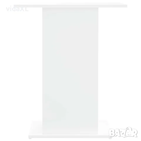 vidaXL Поставка за аквариум, бяла, 60,5x36x72,5 см, инженерно дърво, снимка 5 - Аквариуми - 56148083