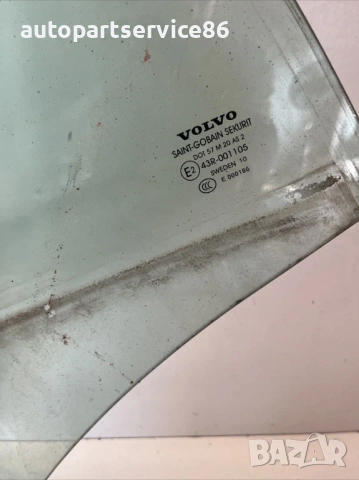 Задно дясно стъкло на прозореца на врата за Volvo S60 2.0 TDI (2012), снимка 2 - Части - 53833439