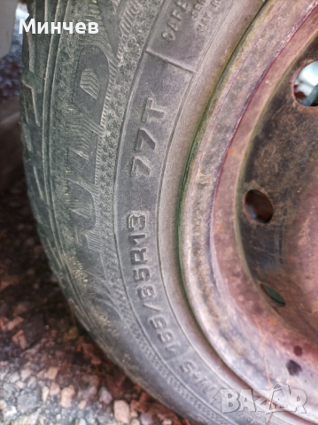 2бр.железни джанти с гуми 4х108 13", снимка 3 - Гуми и джанти - 44742205