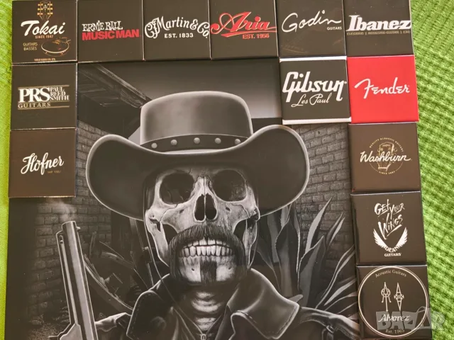 Guitar Brands Magnet Metal Thin Sign, снимка 5 - Декорация за дома - 56308074