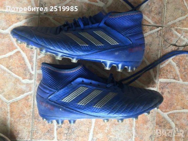 Сини бутонки Adidas Predator - номер 43