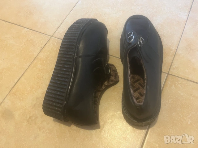Creeper shoes (36 н.) Крийпър обувки дамски с висока подметка готик метъл gothic punk пънк, снимка 4 - Други - 53646480