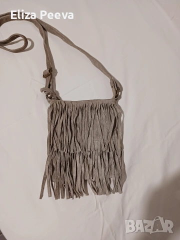 Чанта от естествена велур