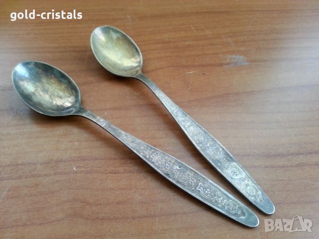 Посребрени и позлатени лъжички