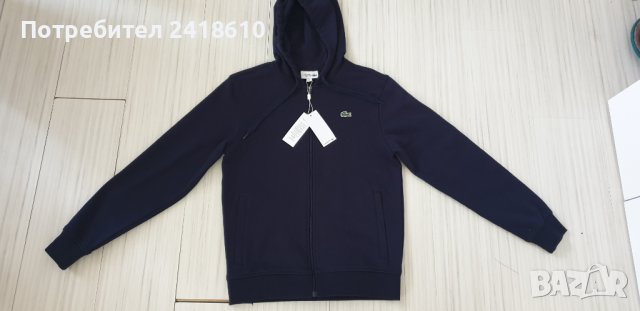 Lacoste Sport Full Zip Hoodie Mens Size 3 - S НОВО! ОРИГИНАЛ! Мъжка Качулка с цял цип!, снимка 10 - Спортни дрехи, екипи - 42640127