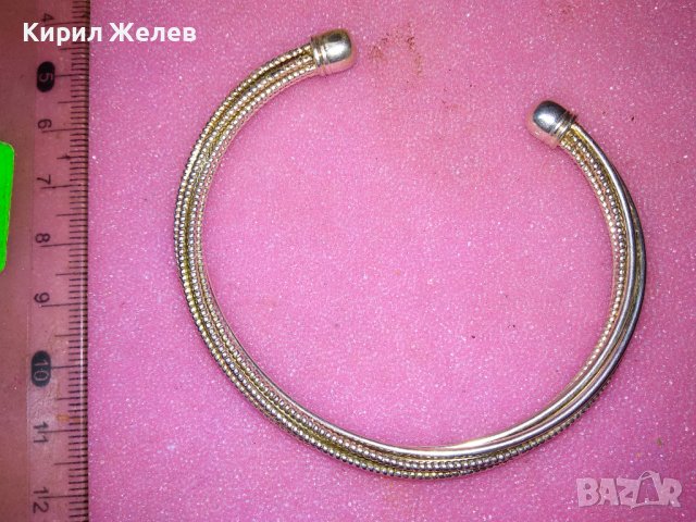 КРАСИВА ПОСРЕБРЕНА ГРИВНА от БЛАГОРОДНА НЕРЪЖДАЕМА СТОМАНА с ПЕЧАТ 925 Тип ТОРКВА 43245, снимка 10 - Гривни - 44394523