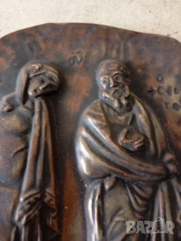 Старо медно пано, снимка 2 - Други ценни предмети - 51765326