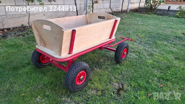 Чосто нова традиционна немска ръчна количка (тип Bollerwagen), снимка 3 - Други стоки за дома - 56246080