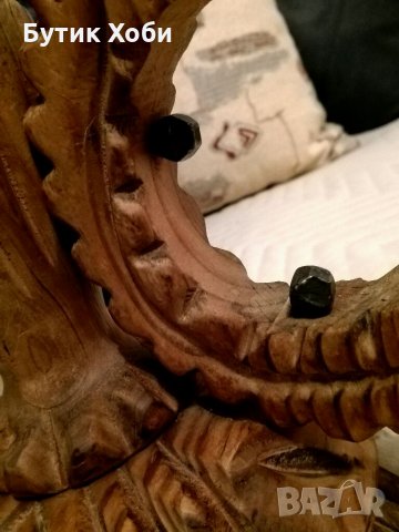 Уникален свещник дърворезба, снимка 7 - Други - 33934932