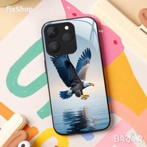 Калъф Desing Glass за Realme Note 70T, Eagle