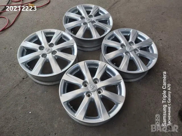 4 броя алуминиеви джанти за Toyota Yaris,Toyota Yaris-Hybrid 15, снимка 5 - Гуми и джанти - 50401577