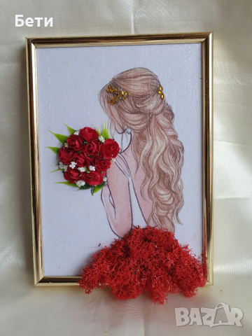 Картина с 3D ефект със скандинавски мъх, снимка 3 - Други ценни предмети - 29776651